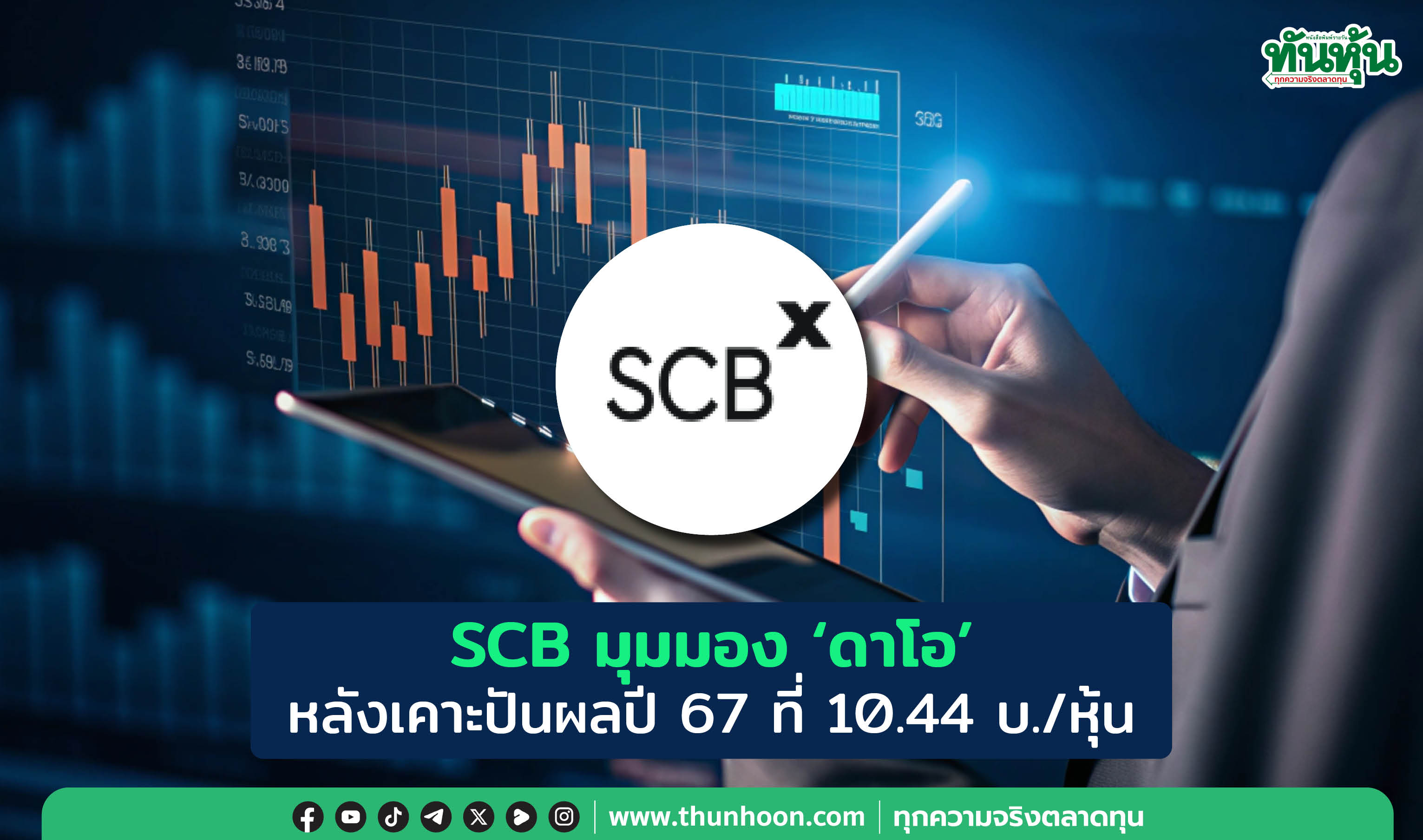 SCB มุมมอง 'ดาโอ' หลังเคาะปันผลปี 67 ที่ 10.44 บ./หุ้น