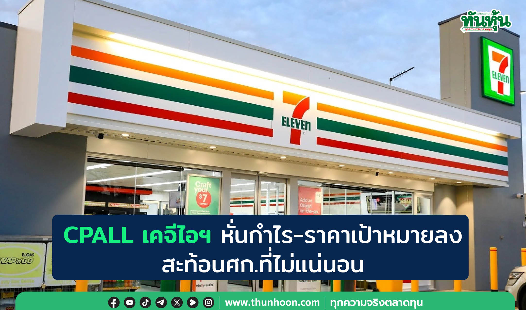 CPALL เคจีไอฯ หั่นกำไร-ราคาเป้าหมายลง สะท้อนศก.ที่ไม่แน่นอน