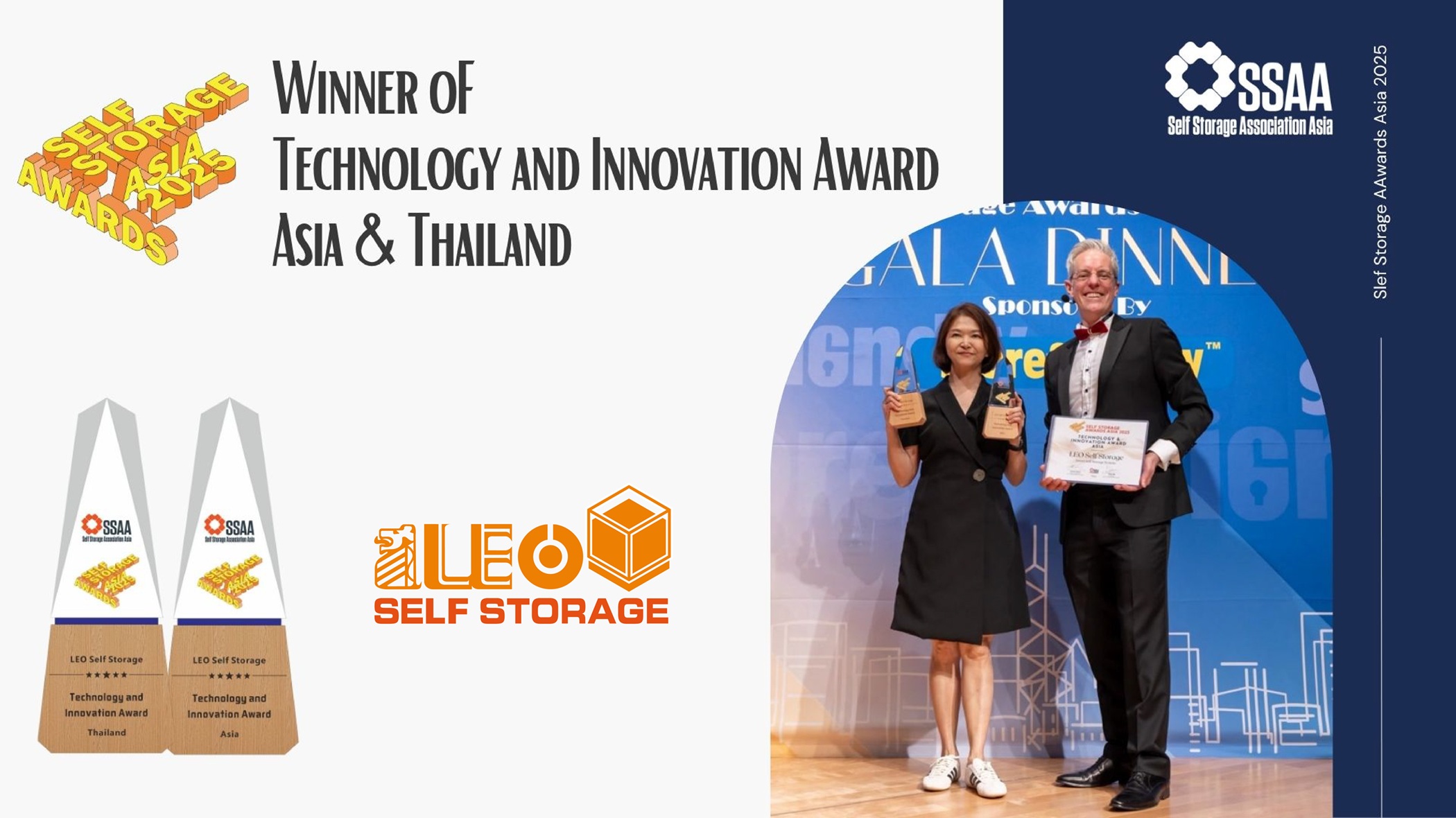 LEO คว้า 2 รางวัล  จากเวที Self Storage Expo Asia 2025